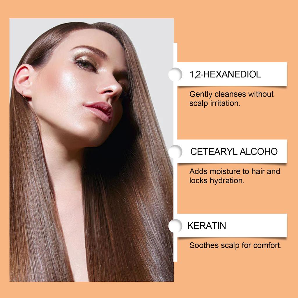 HOEGOA Maschera per Capelli all'Olio di Argan Idratante Nutriente Lisciante Lucentezza Naturale Cura dei Capelli 100ml