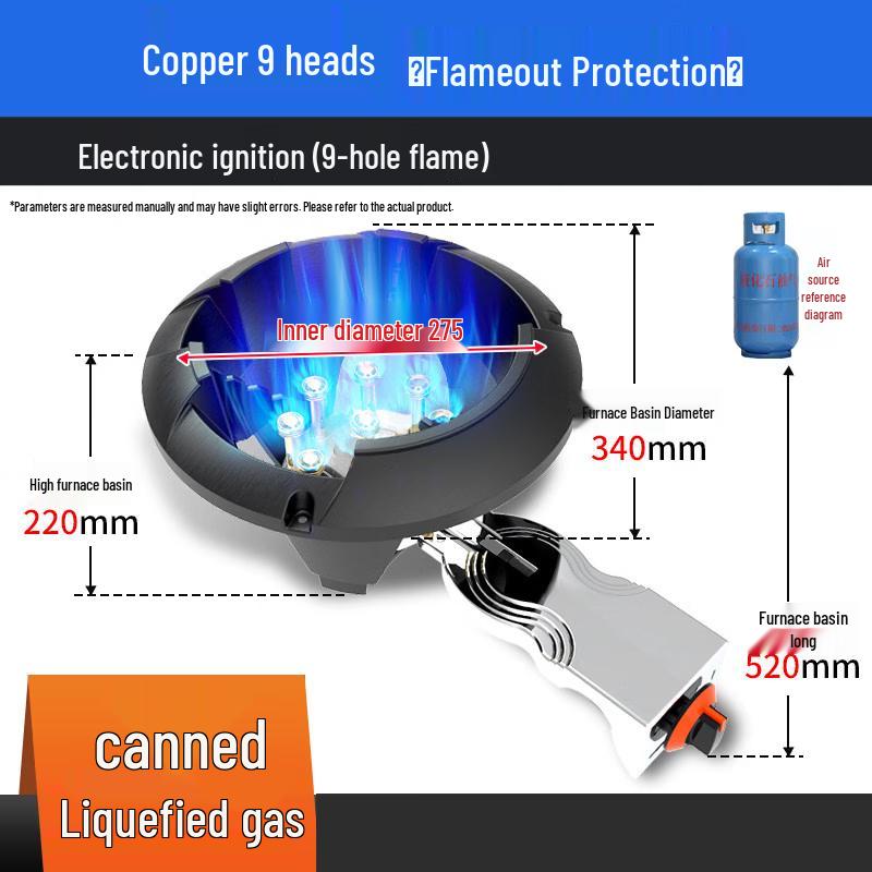 Yunduo Commercial High-Pressure Gas Stove Burner