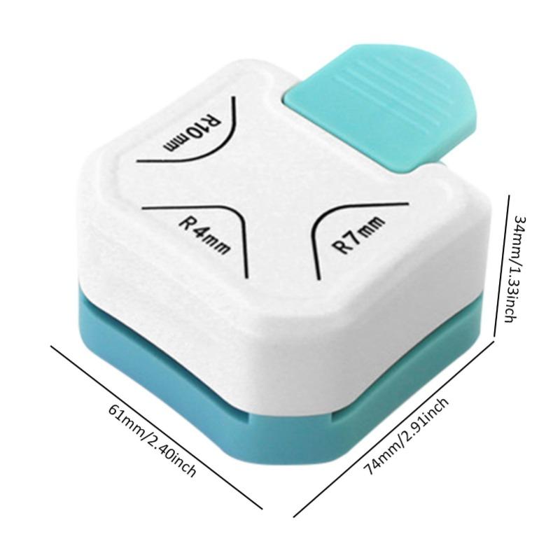 3 In1 Mini Corner Trimmer Corner Durable Rounder Punch R4/R7/R10mm Round Corner Trimmer DIY Paper Cutter Card Scrapbooking Punch