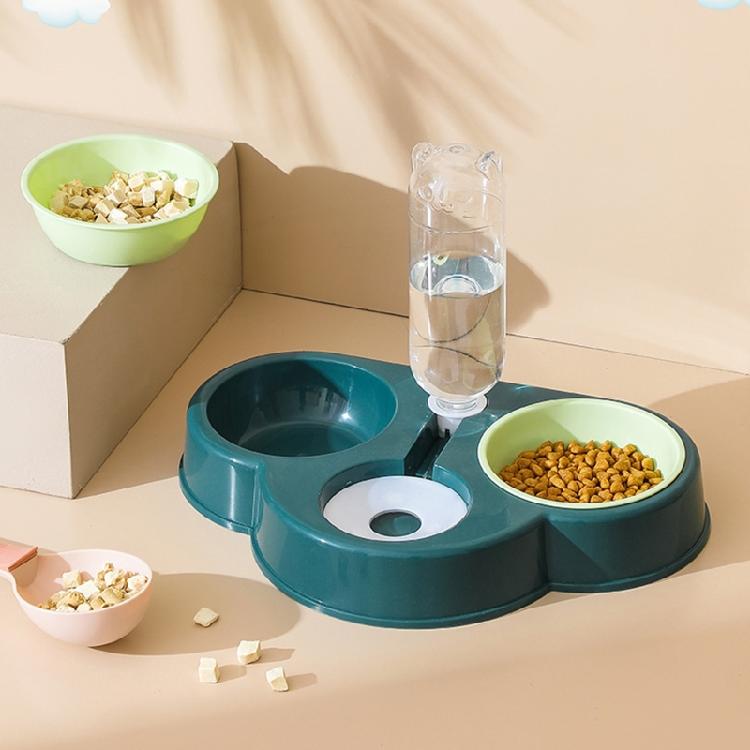 Pet Automatic Feeder and Waterer Detachable Waterer + Anti-overturning Bowl