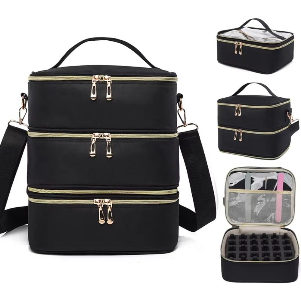Gifts 3 Layer Nail Polish Storage Bag Portable Multi-function Cosmetic Bag Nail Care Tool Storage Beauty Tool