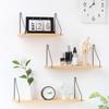 30/40/50cm Opbergrek Sterk Draagvermogen Afneembaar Meerdere Kleuren Wandmontage Houten Displaystandaard Houten Rek Huisdecoratie