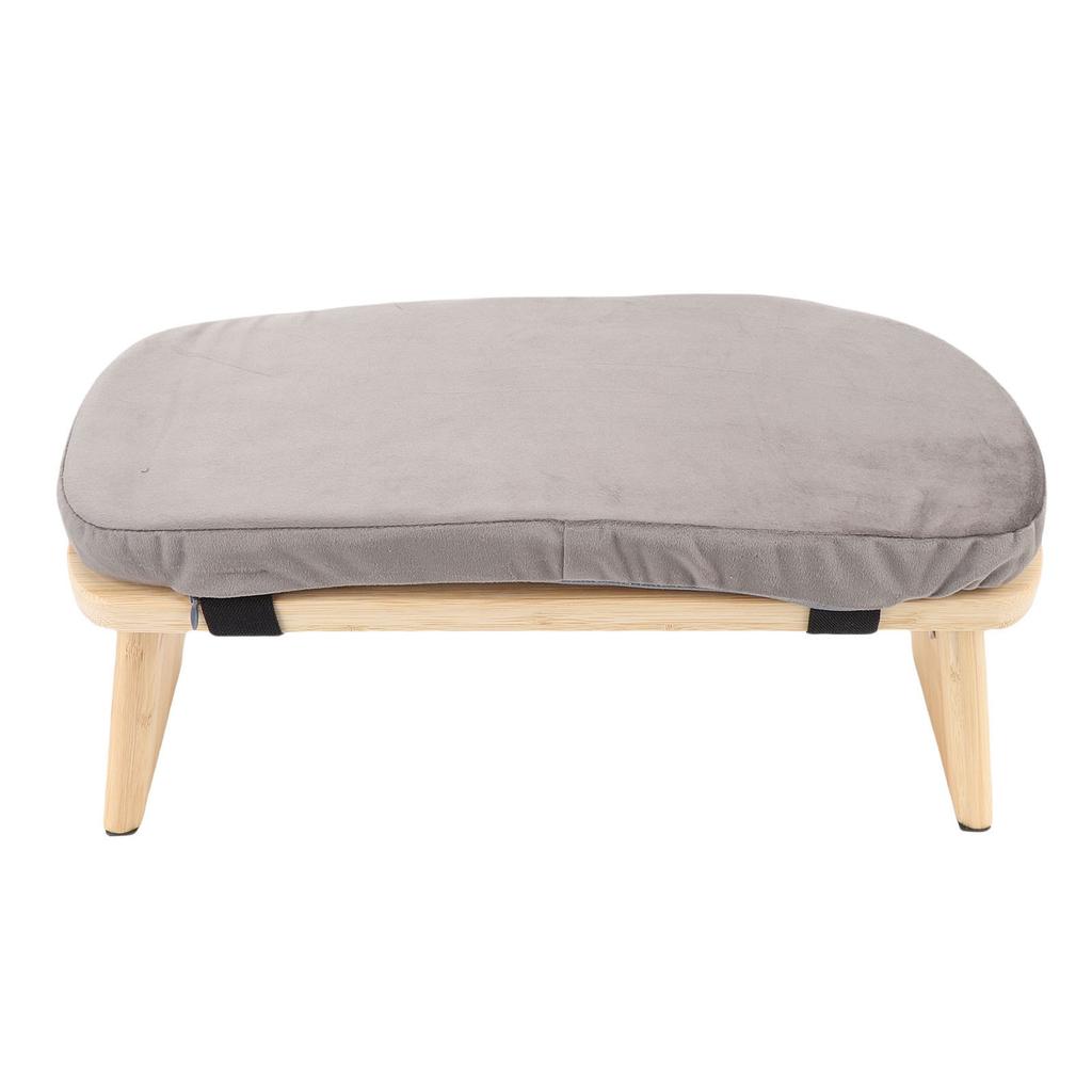 Wooden Meditation Bench Ergonomic Detachable Meditation Kneeling Stool Soft Cushion for   with Carry Bag