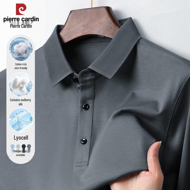 Pierre Cardin Men s Pique Long Sleeve Polo Shirt L/175