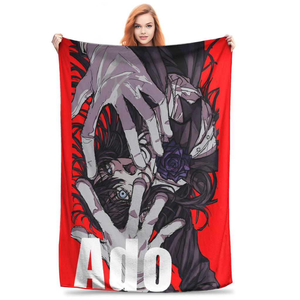 Ado WORLD TOUR 2025 Hibana Blankets Warm Soft Novelty Plush Throw Blanket For Child Outdoor Flannel Bedspread Bed Cover