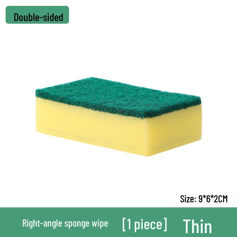 Double-Sided Kitchen Dishwashing Sponge and Scouring Pad