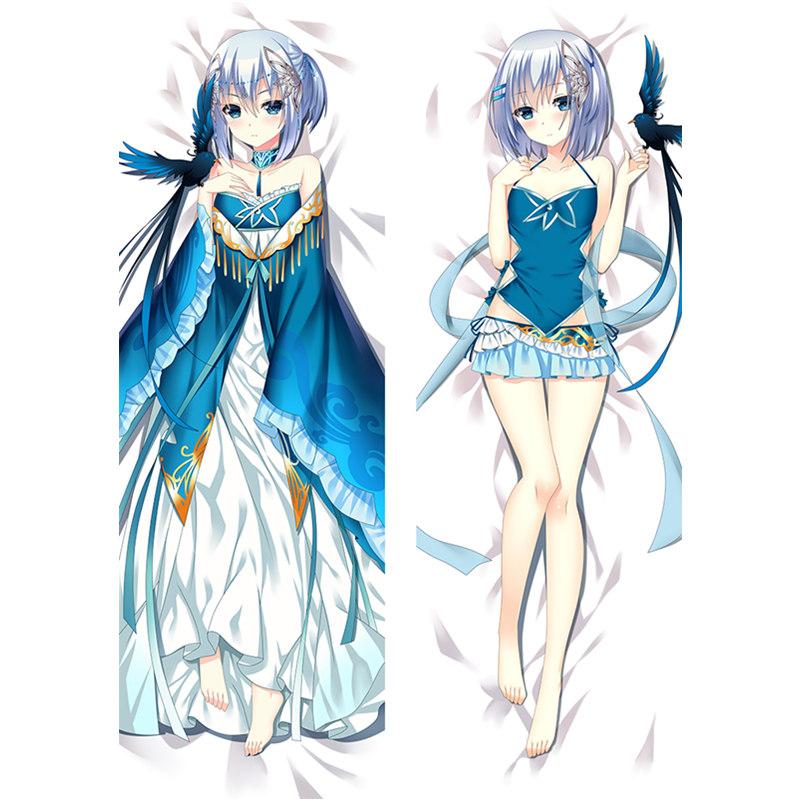 Anime DATE A LIVE Yatogami Tokisaki Kurumi Pillow Covers Dakimakura Case 50x160CM 3D Two-sided Bedding Hugging Body Pillowcase