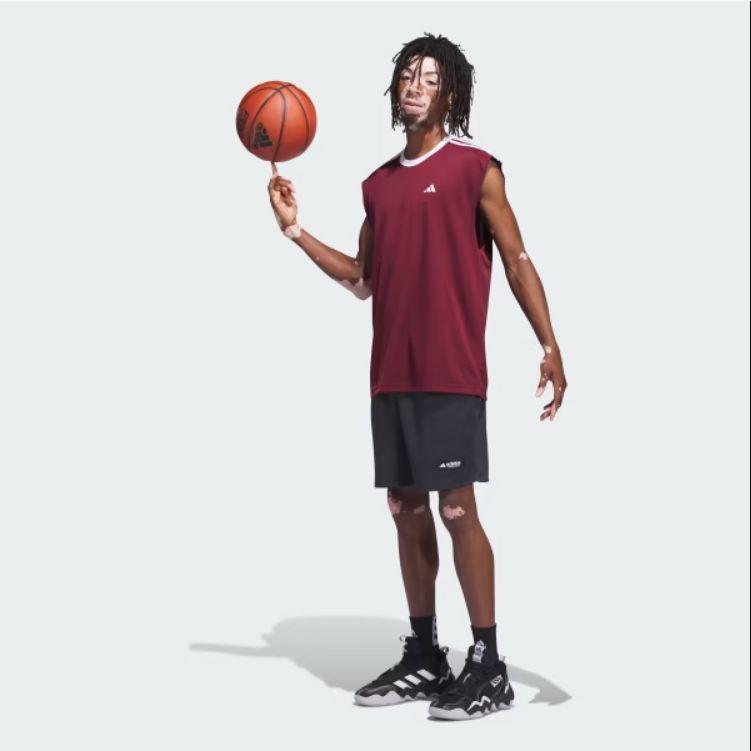 Adidas Legends Basketball Shorts With Solid Logo Men Bottoms Carbon-Black IL2275