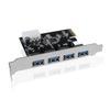 4portová USB 3.0 rozšiřující karta PCI-E PCI Express PCIe USB 3.0 HUB adaptér 5 Gb/s USB 3.0 řadič USB 3 0 PCI e PCIe Express