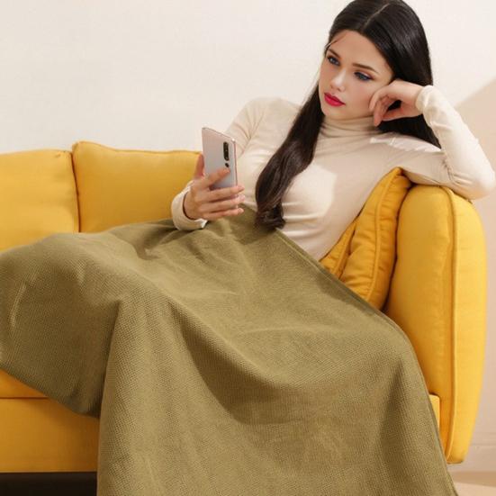 Isıtmalı Şal Güvenli Eller Serbest Fermuar Tasarımı Hızlı 15 Saniyede Isıtma 3 Ayarlanabilir Sıcaklık Ayarı USB Güçlü Taşınabilir Isıtmalı Battaniye