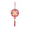Hollow New Year Blessing Hanging Ornament with Tassel Chinese Knot Pendant  Office
