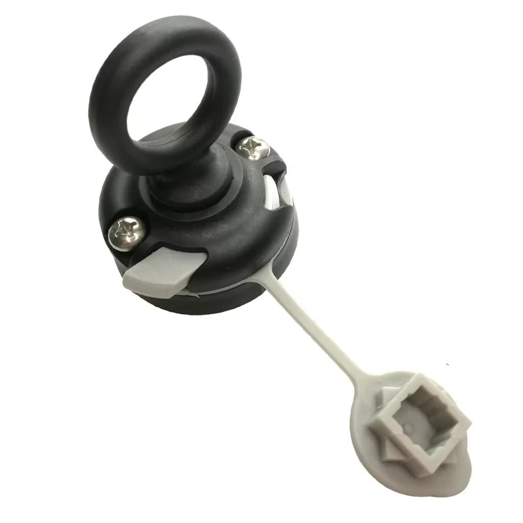 Plastic Canoe Kayak Round Mount Base Fishing Rod Holder Wall Sling Rope Rings Marine Boat Kayak Rope Adapter Enduring
