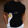 Funny Graphic T-shirts For Men Cool Oversized Interest Goose Printed Men's Shot Sleeve T-shirt Casual Pullover Men's Summer Tops