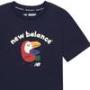 New Balance T Shirt Navy Blue Kids' (Unisex) T-Shirts 7ED21053 NV
