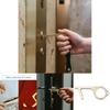 Safety And Health Focused Contactless Handle Key Opener In Golden Alloy