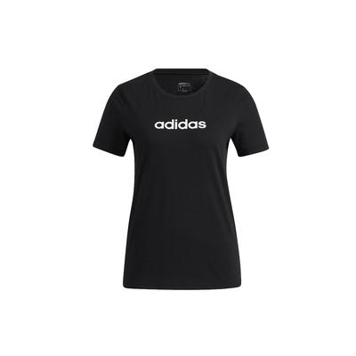 Neo Logo Sport Round Neck Short Sleeve T-Shirt Women Tops Black GS5177