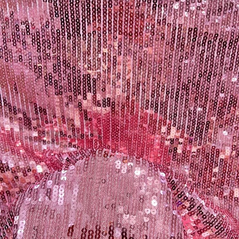 Wide 125cm Lolita Style Embroidered Beaded Chiffon Dress Fabric with Pleats DIY Sewing Women Clothes Skirts Dresses Handmade