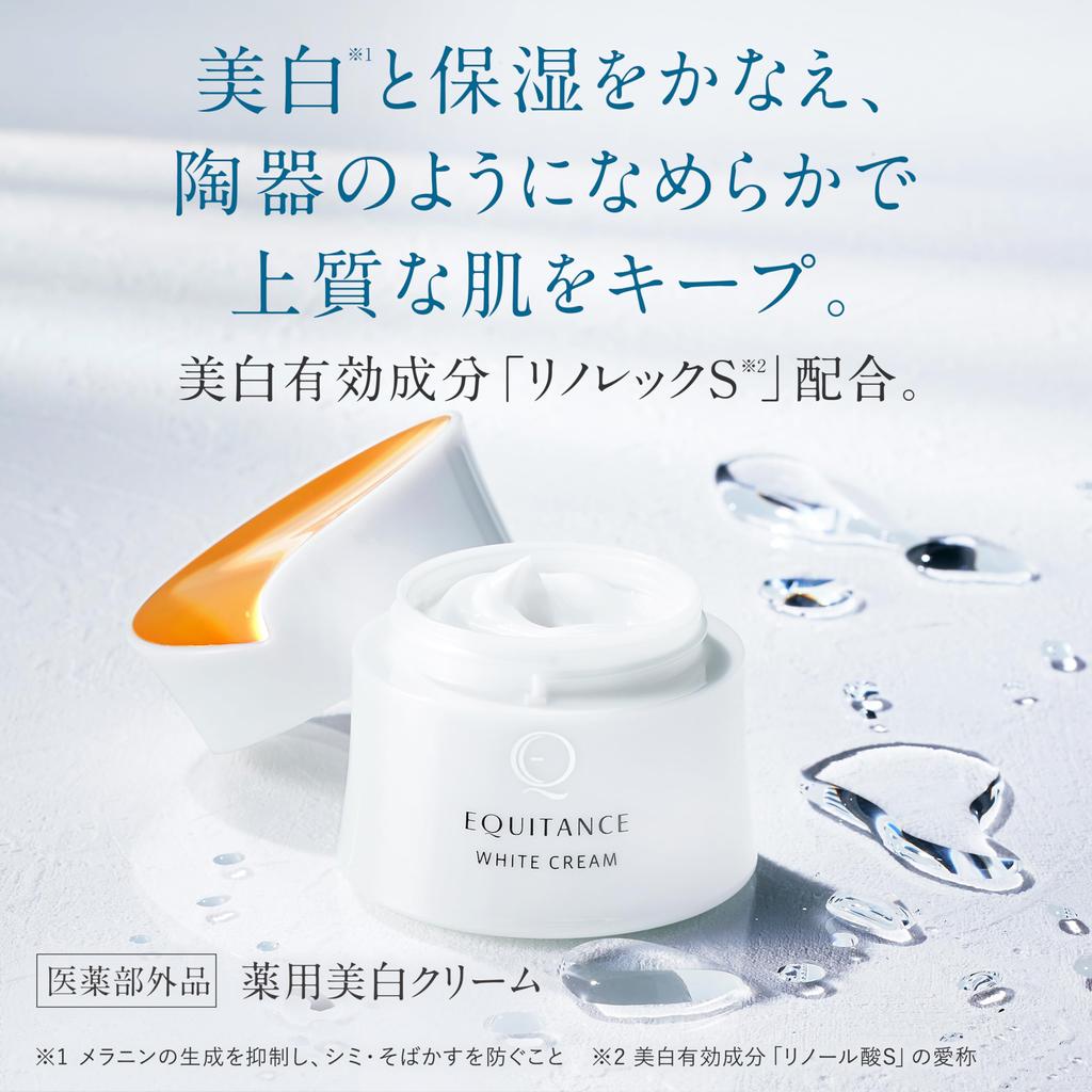 Equitance White Cream 40g Whitening Cream Transparent Sunstar [Quasi-drug] Whitening, Moisturizing, Stains, Darkness, Freckles, Transparent, Skin,