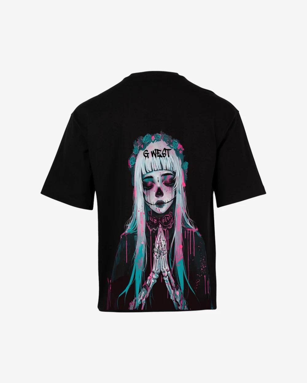 G West Oversized Praying Girl T Shirt XL