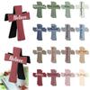 Cross Shaped Leather Bookmark Paper Book Reading Locator Page