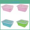 Silicone Food Storage Container With Foldable Design For Refrigerator Organization And Freshness