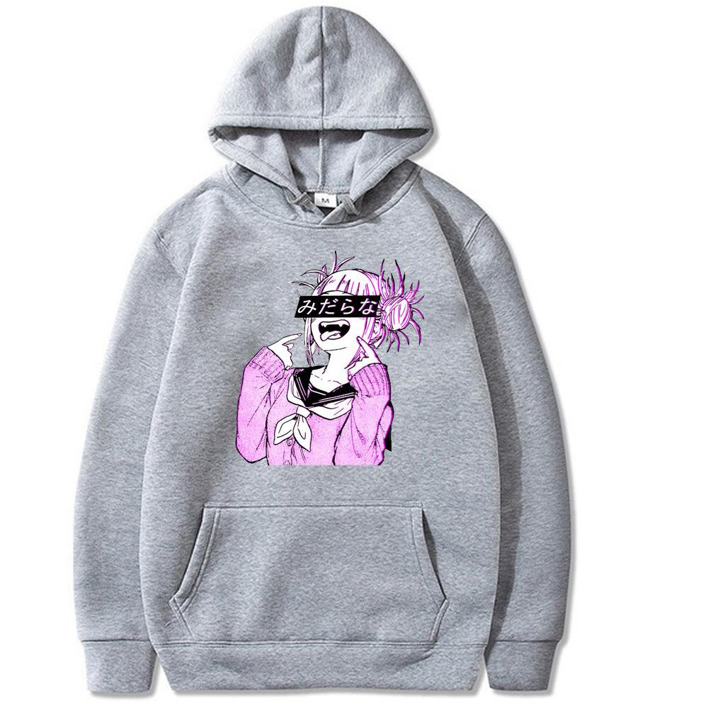 

Японская анимация Моя геройская академия Сугой Химико Мужская толстовка Мужская женская модная дизайнерская толстовка с капюшоном из флиса M