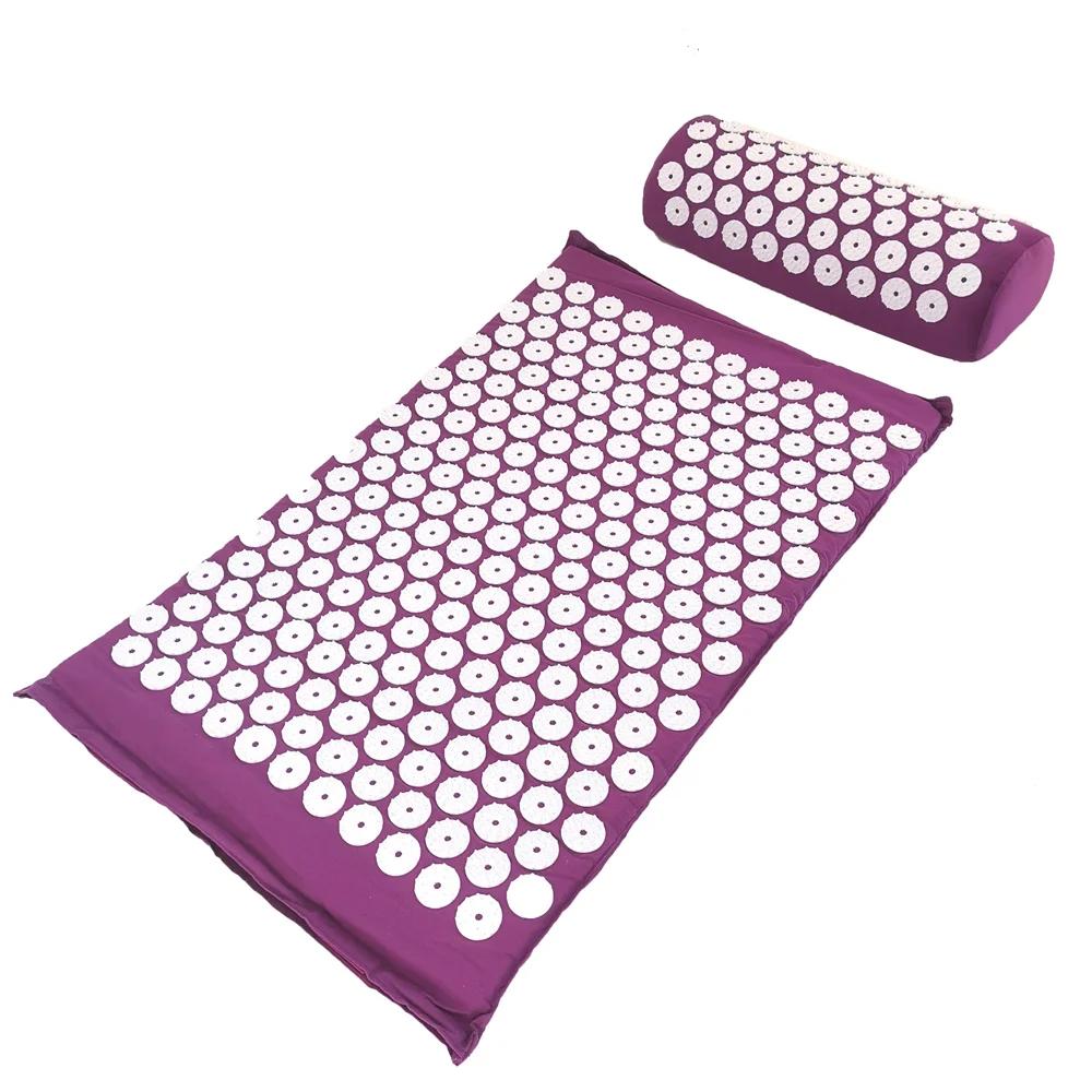 Langlebiges und sicheres Massagematten-Kissen, Massagematte, Yoga-Matte, Akupressur, Schmerzlinderung, Stressabbau, Rücken-, Körper-Schmerzen, Stachelmatte, Akupunktur-Matten- und Kissen-Set