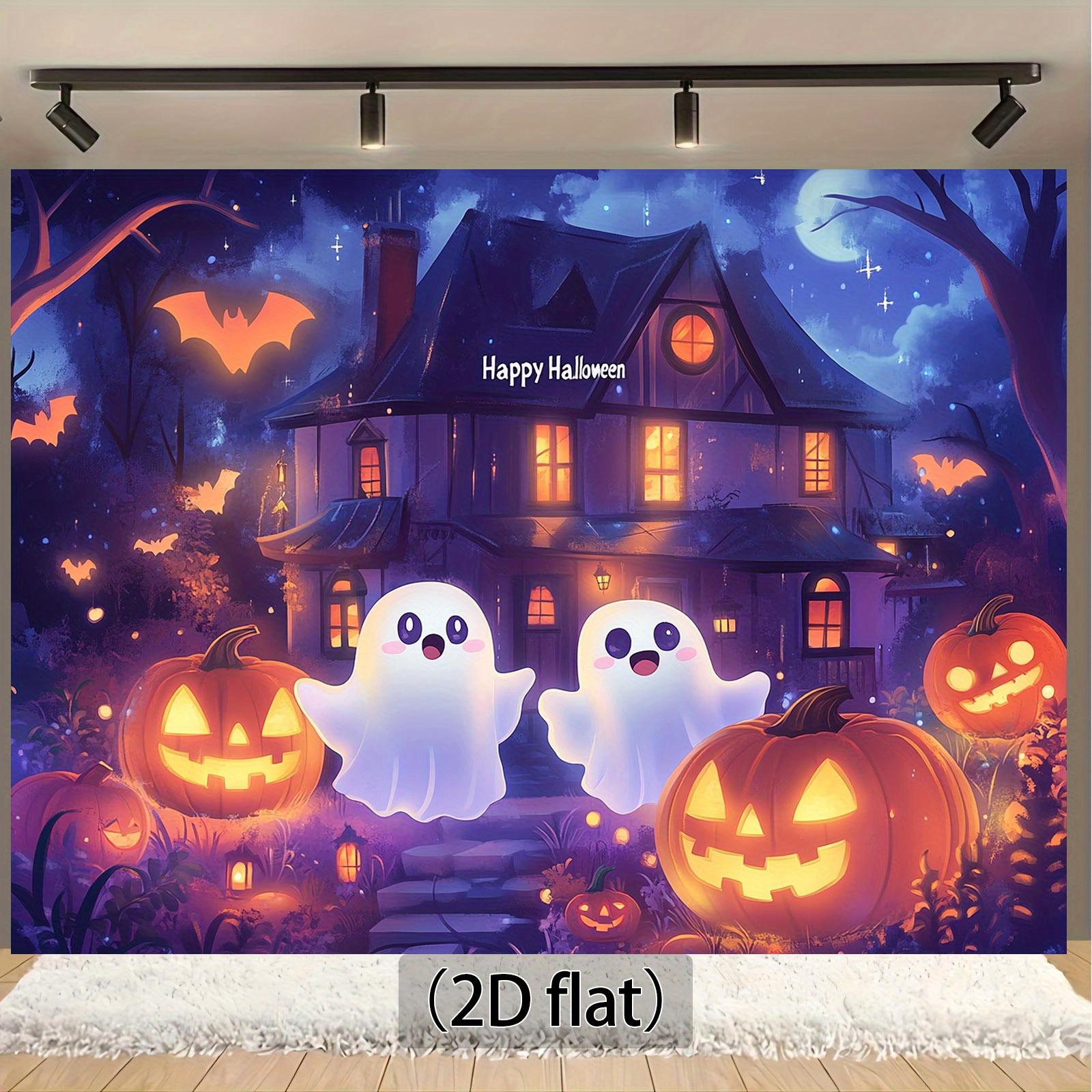 Mysterious Pumpkin Night - Breaking Holiday Traditions Unique Halloween Party Photography and Video Background Cloth 180X110
