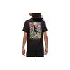 Jordan Colorful Logo Print Crew Neck Short Sleeve T-Shirt Men Tops Black DM3079-010