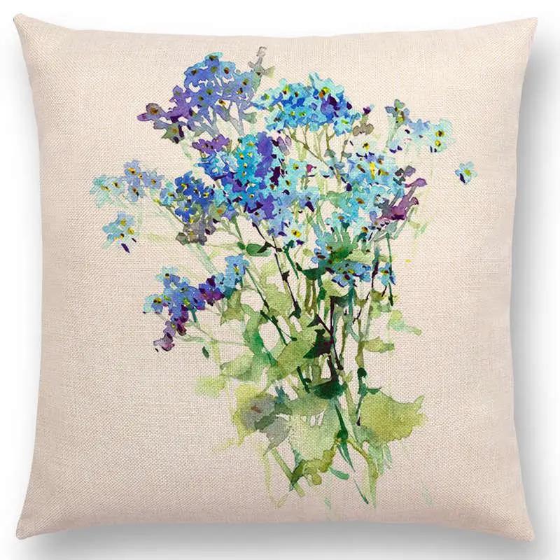 Floral Plant Patterns Throw Pillow Cover With Short Plush Print For Living Room Sofa Decoration Cushion Cover Pillow Covers