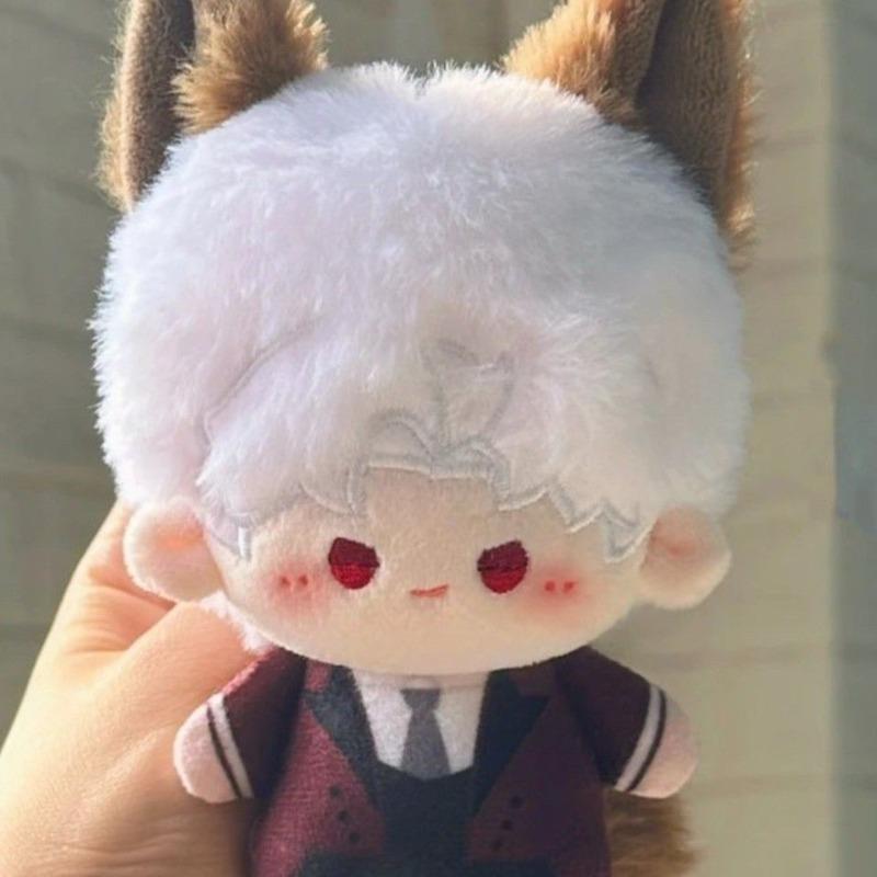 Love and DeepspacePlush Doll Keychain Wolf Ear Hair Cute Soft Stuffed Toy Bag Charm Pendant for Backpack