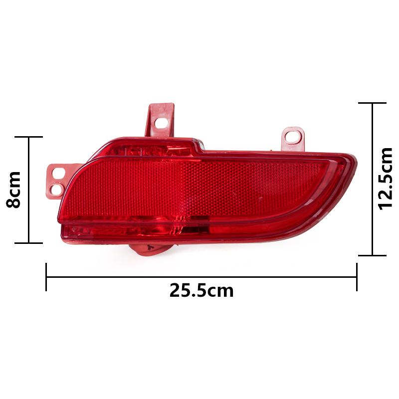 

6351HA 6350HA для Peugeot 206 207 2009 2010 2011 2012 2013 2014 фонарь заднего бампера обратный задний противотуманный фонарь отражатель с лампочкой