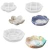 Silicone Flower Shaped Plate Mold Epoxy Mould for Unique Decorative and Functional Tray Heat Resistant Jewelry Mould