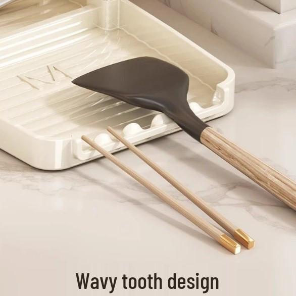 New User Exclusive: Multifunctional Pot Lid & Utensil Holder with Draining Tray – 0.5 Shipping