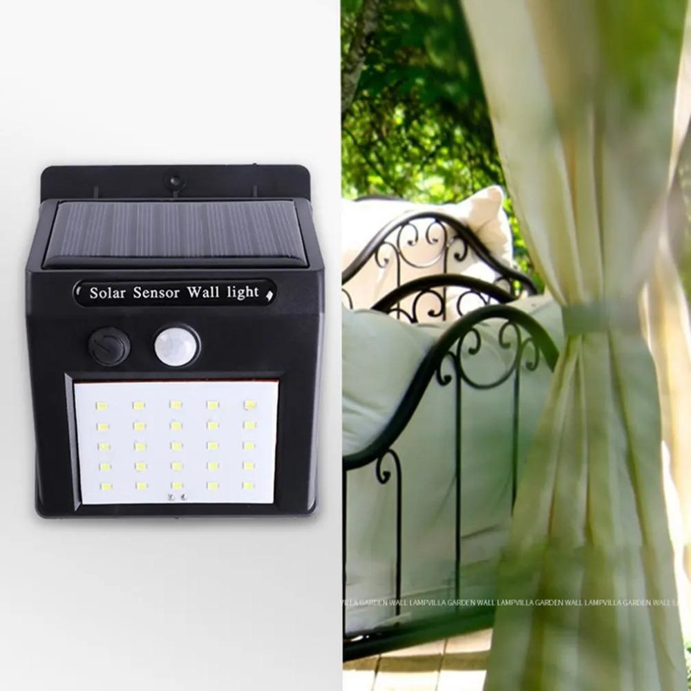 Outdoor Solar Light 20 LED 3 Light Modes Solar Flood Light with Motion Sensor Solar Wall Light for Patio Garden Fence