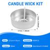 2025 Trend 150Pcs Aluminum Tea Lights Cups, With 150 Pcs Candle Wicks Empty Candle For Candle Lovers