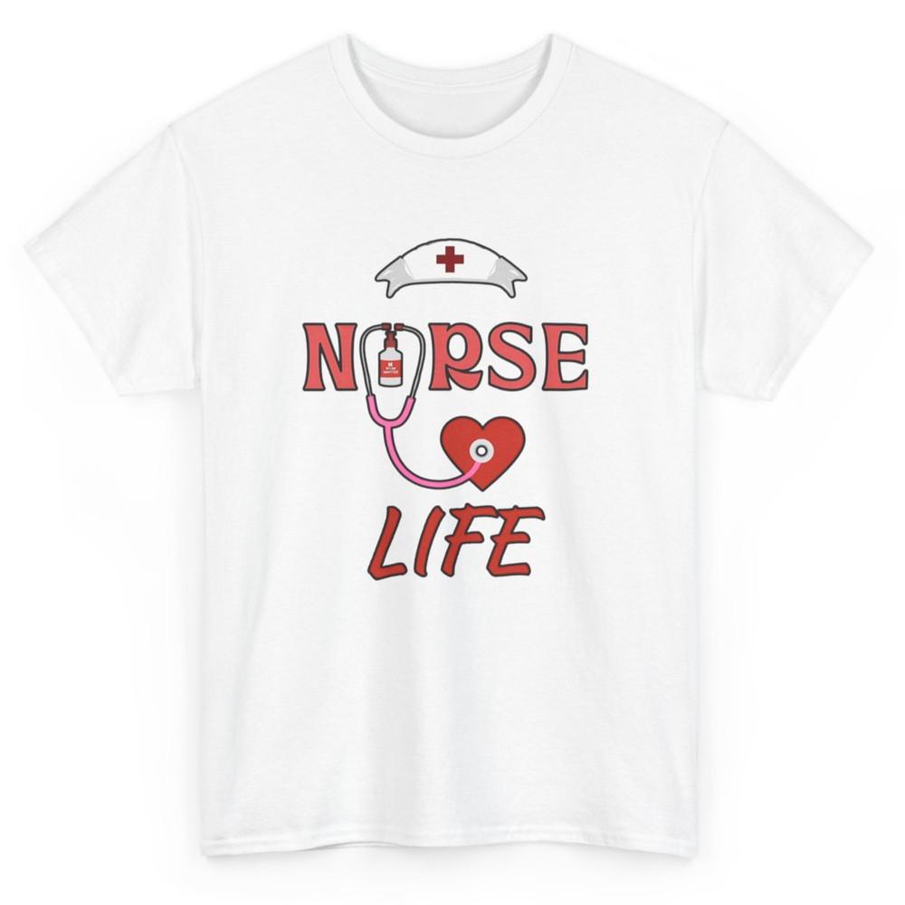 Women Nurse Life RN LPN CNA Leopard Nurse Week Healthcare T-Shirt Unisex T-Shirt L