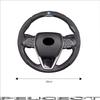 Car Steering Wheel Cover Breathable and Anti Slip Leather Handle Cover For VW Jetta Golf Passat Polo GTI Tiguan Arteon Hub Cap