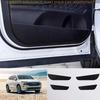 For Hyundai Santa Fe 19-23 Carbon Fiber Leather Door Anti-Kick Panel Guard Trim