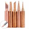 5PCS/Set 900M-T Copper Soldering Tip Lead-free Solder Iron Welding Tips UK STOCK