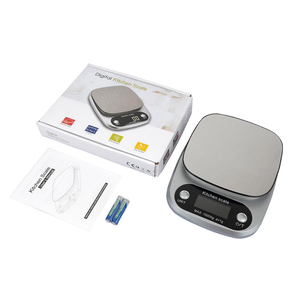 Rechargeable Stainless Steel Kitchen Scale for Baking and Coffee