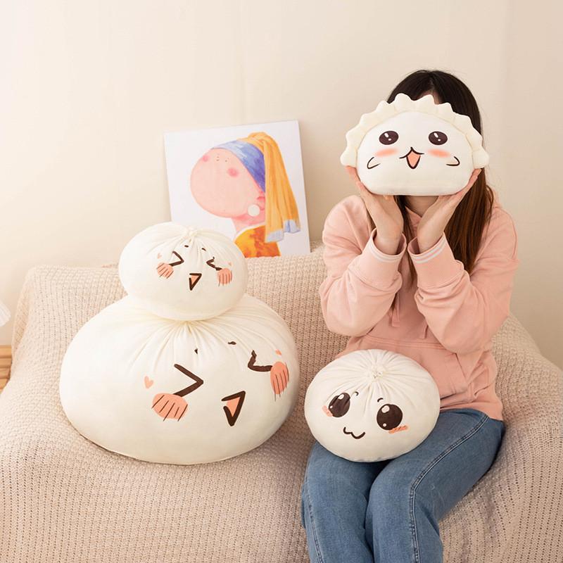 Knödel Baozi Plüschtier Für Kinder Weiche gefüllte Puppe Dekokissen Geschenk