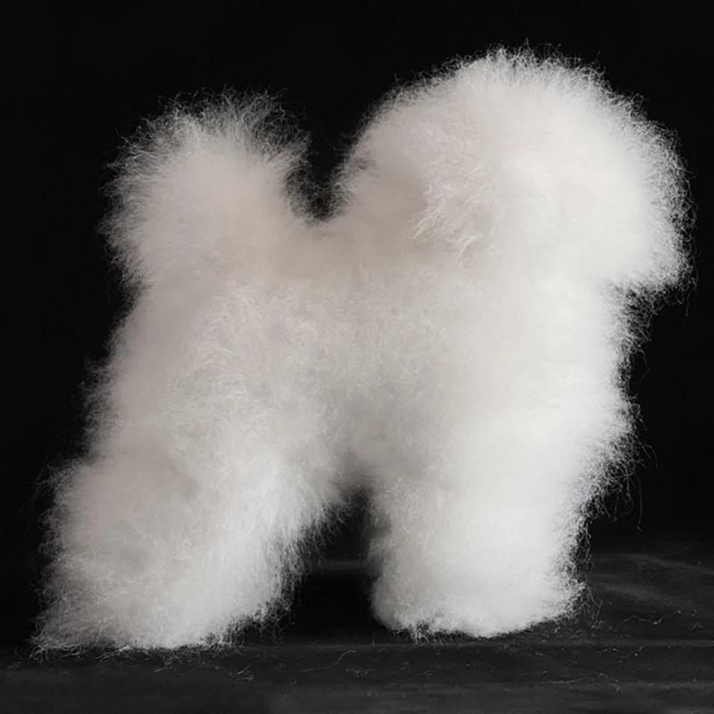 Plush Dog Model Soft Hair Practice Cutting Stuffed Animal Professional Fake Hair Petshop Products for Dogs Model Accessories