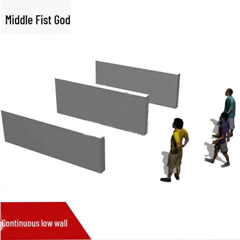 Standard Obstacle Course Continuous Low Wall