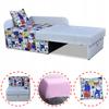 Children's Corner Sofa Bambino Extendable Container Bed Children's Mattress Kubuś