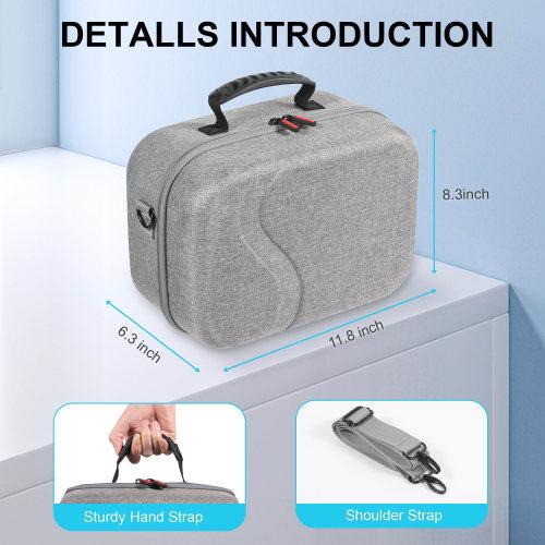 Carry Case for Meta Quest 3 Compatible with Bobovr M3 Pro/kiwi Elite Head Strap, Meta Oculus Quest 3 Controller Grip, Adapters, Cables and Other Acces