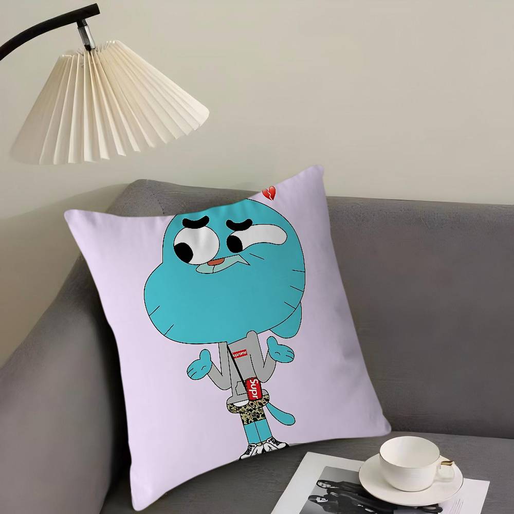 The Amazing World Of Gumball Personalized Pillow Dust Cover Bedroom Kids Party Decoration Pillowcase Birthday Children Gift