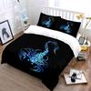 Blue Scorpion Art Set Multiple Sizes Kid'S And Adults' Bedroom Exquisite 3Pc Bedding Set, Gift