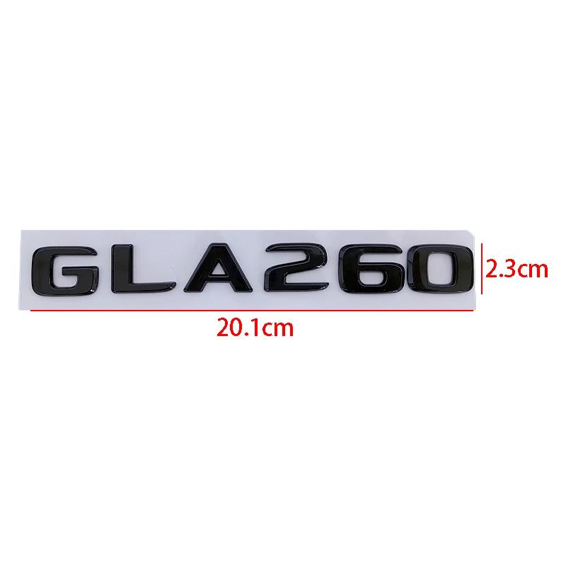 ABS Black Chrome Car Letters Rear Trunk Badge For Mercedes Benz GLA200 X156 H247 Emblem Logo Sticker Lettering Accessories