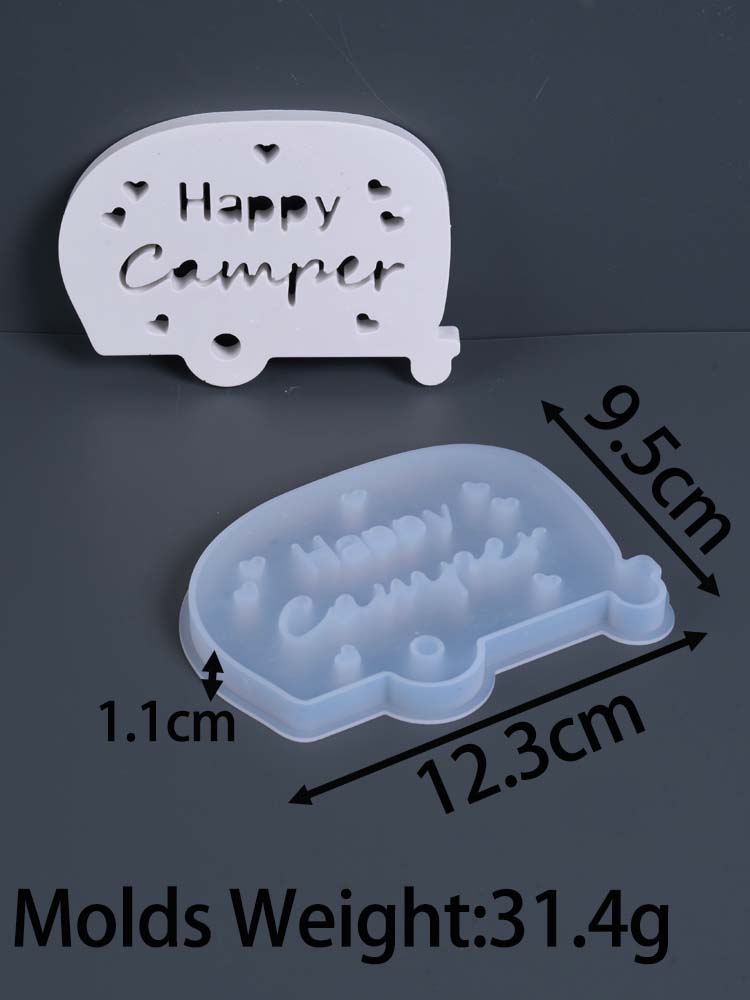 

Bus Atmosphere Light Silicone Mold DIY Hollow Rabbit Car Led Lights Box Casting Molds Plaster Resin Craft Making Home Decor